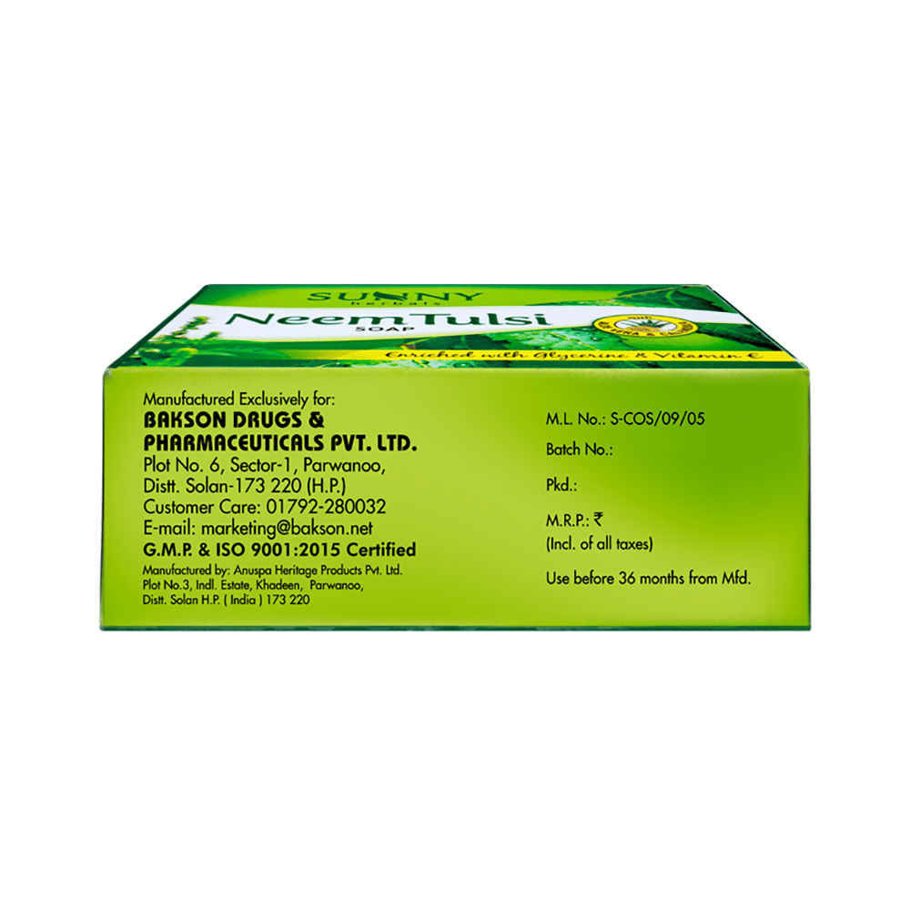 Sunny Herbals Neem Tulsi Soap - Image 3