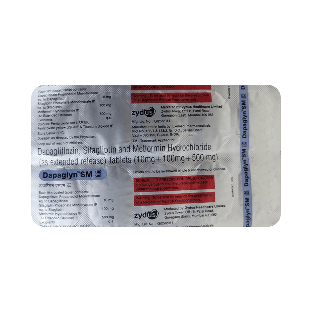 Dapaglyn SM 100/500 Tablet ER - Image 1