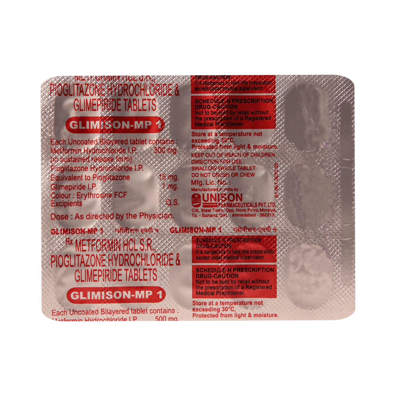 Glimison-MP 1 Tablet SR - Image 3