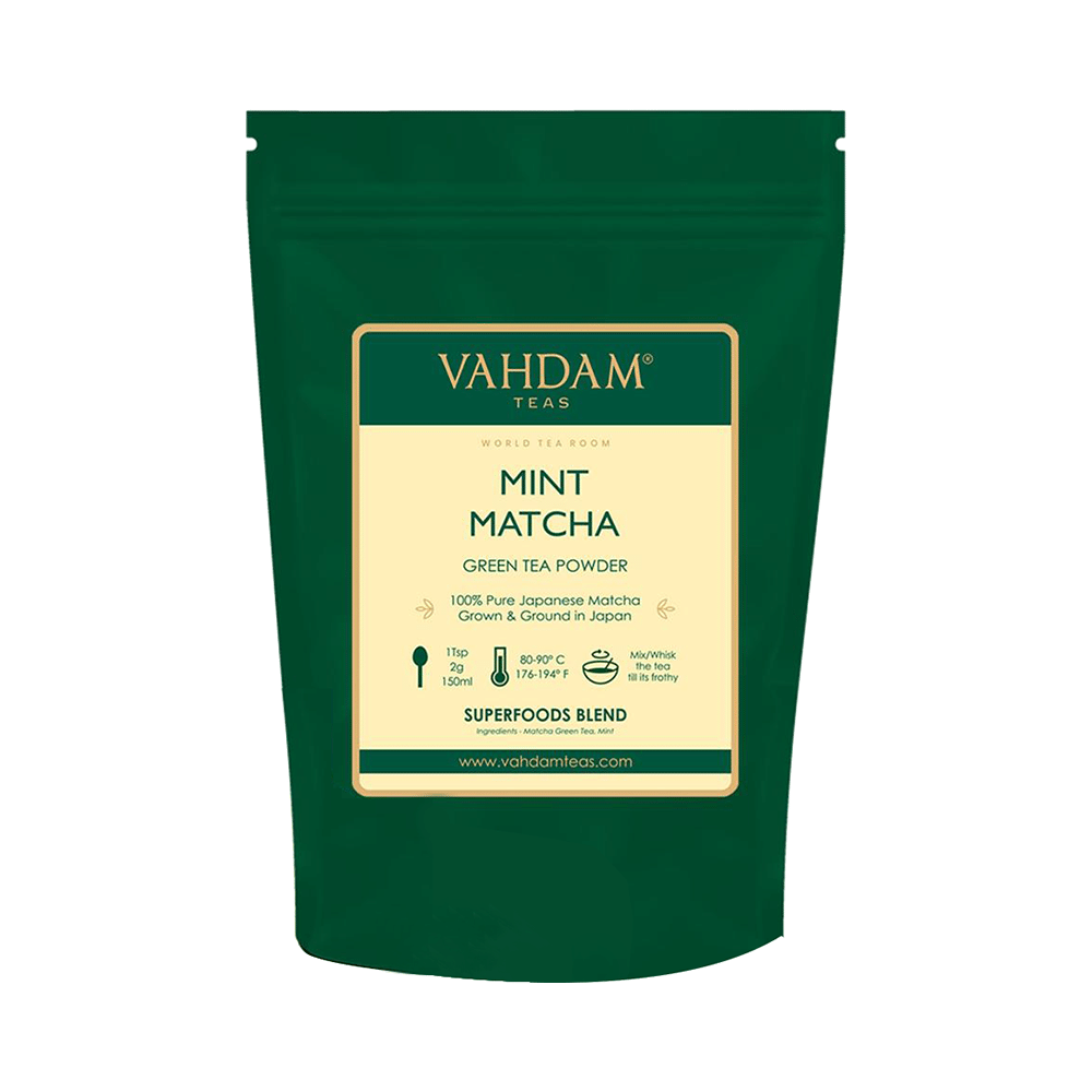 Vahdam Mint Matcha Teas Green Tea Powder - Image 1