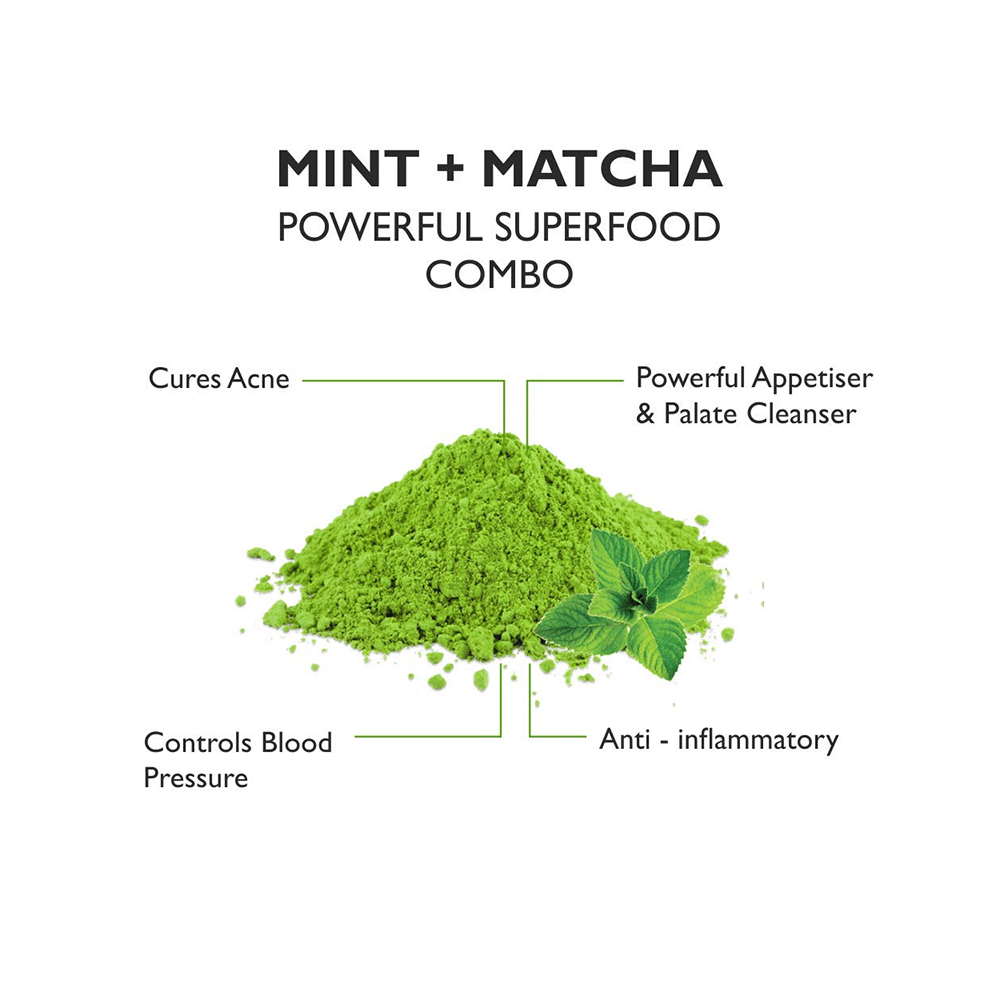 Vahdam Mint Matcha Teas Green Tea Powder - Image 3