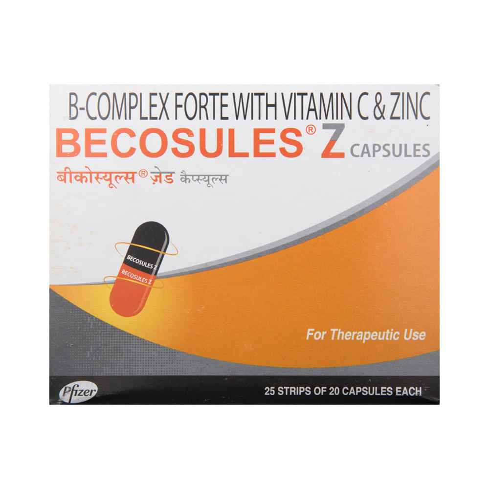 Becosules Z Capsule with Vitamin B Complex, Vitamin C & Zinc - Image 2