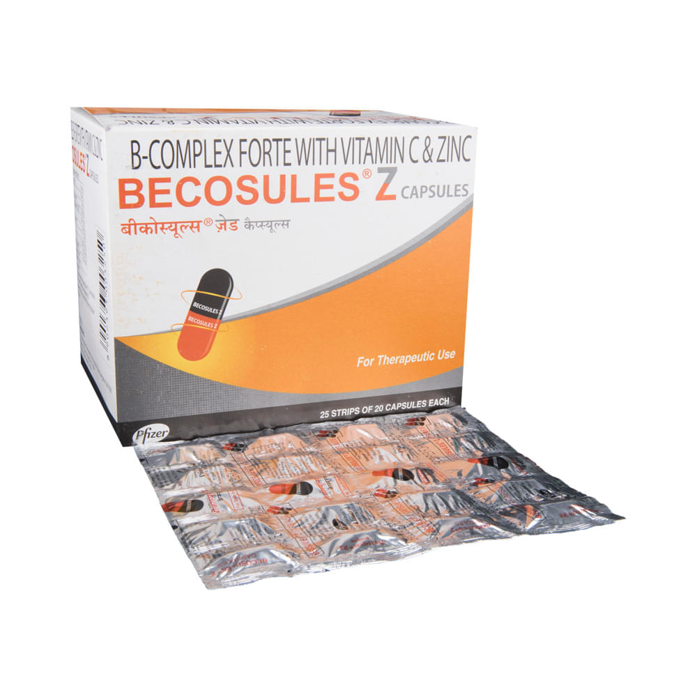 Becosules Z Capsule with Vitamin B Complex, Vitamin C & Zinc - Image 1