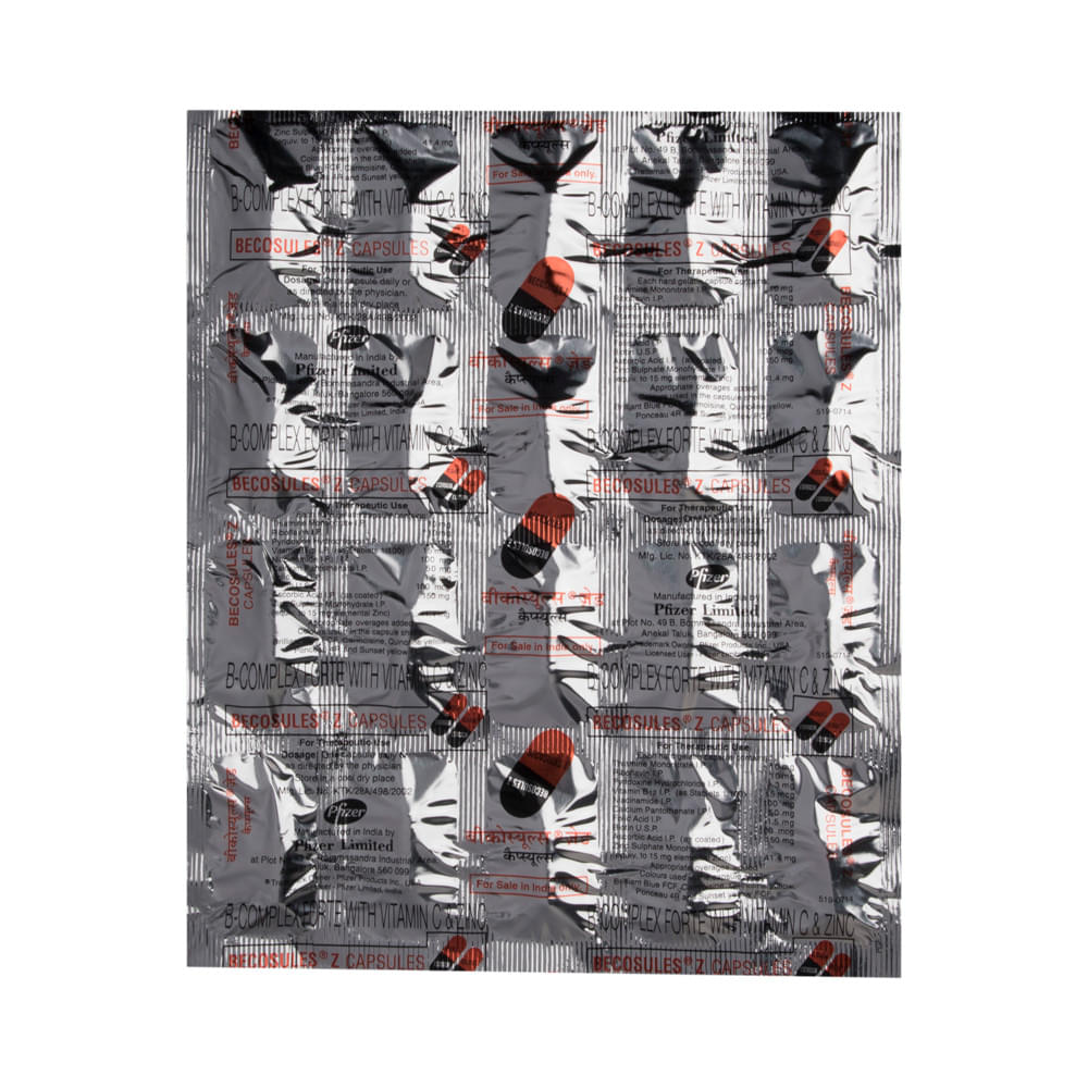 Becosules Z Capsule with Vitamin B Complex, Vitamin C & Zinc - Image 4