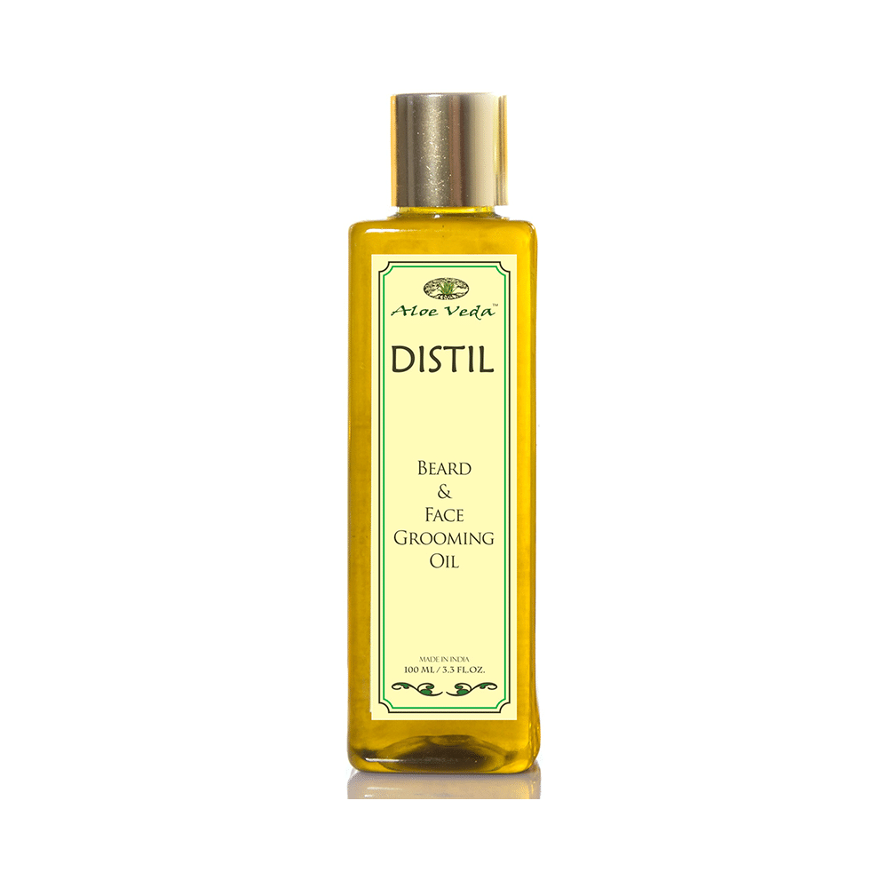Aloe Veda Distil Beard and Face Grooming Oil - Image 1