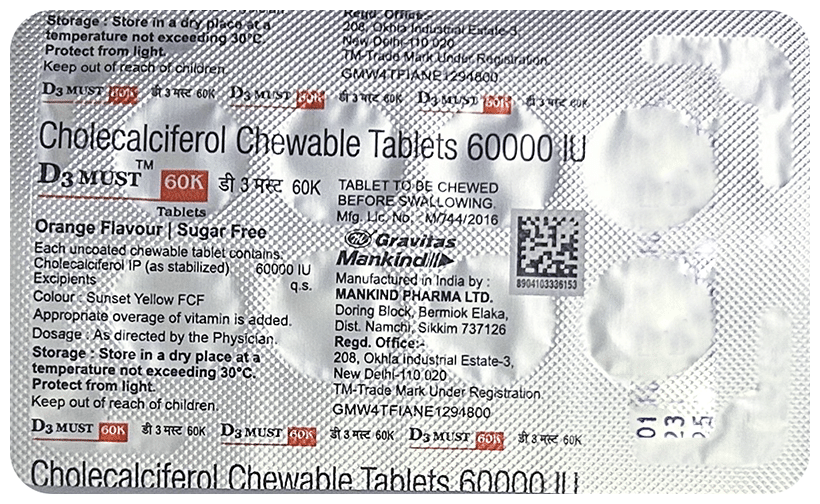 D3 Must 60K Tablet - Image 1