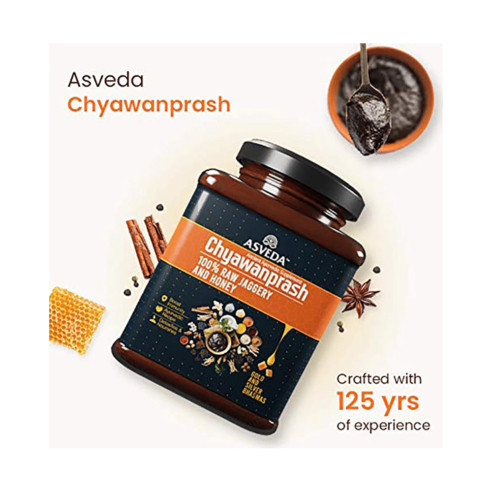 Asveda Chyawanprash 100% Raw Jaggery and Honey (500gm Each) - Image 4