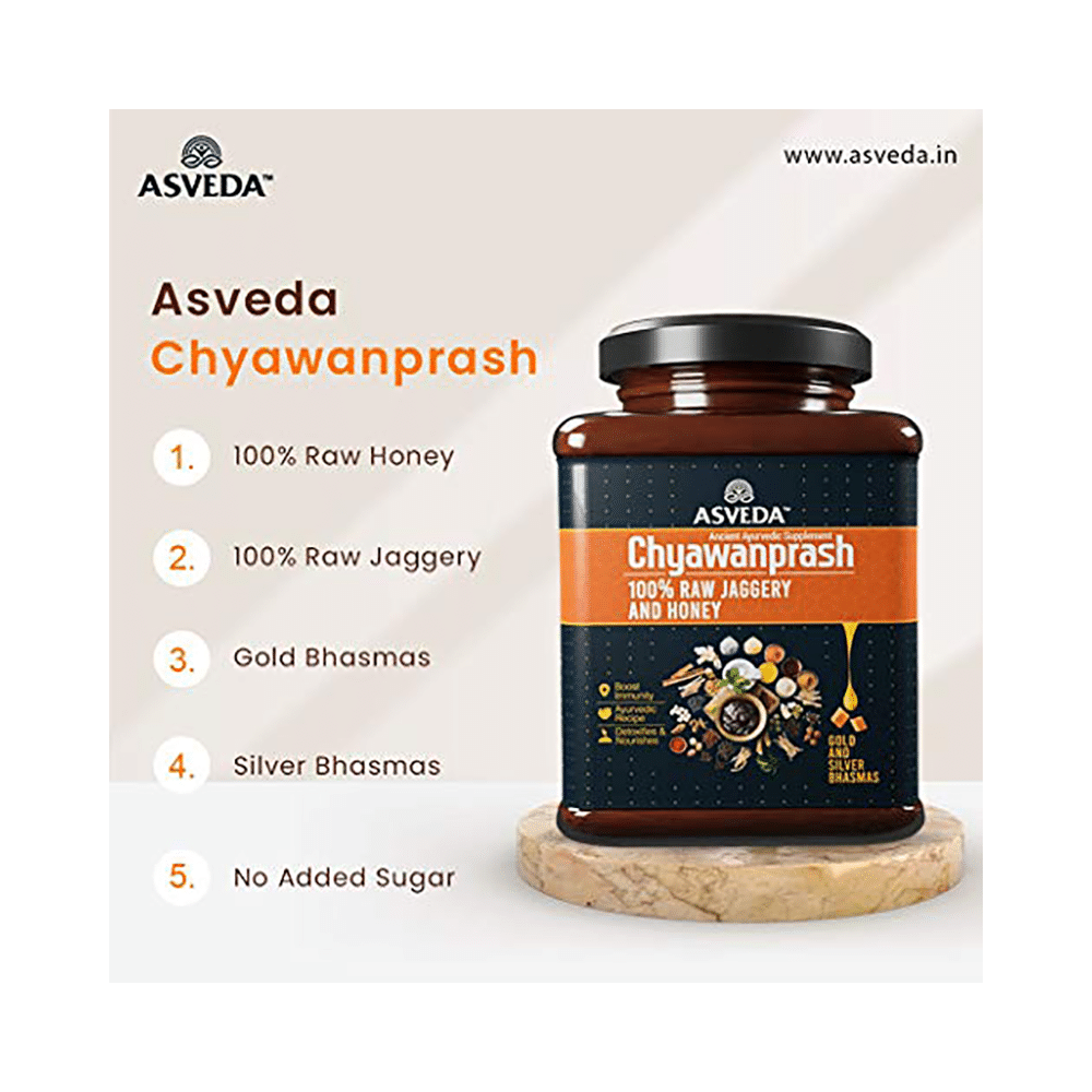 Asveda Chyawanprash 100% Raw Jaggery and Honey (500gm Each) - Image 6