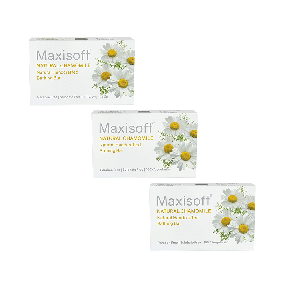 Maxisoft Natural Chamomile Bathing Bar (75gm Each)
