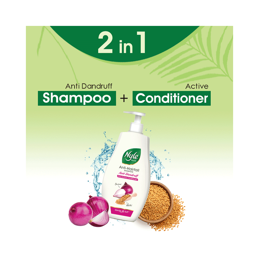 Nyle Natural Anti-Hairfall Shampoo Onion and Methi Anti Dandruff - Image 4