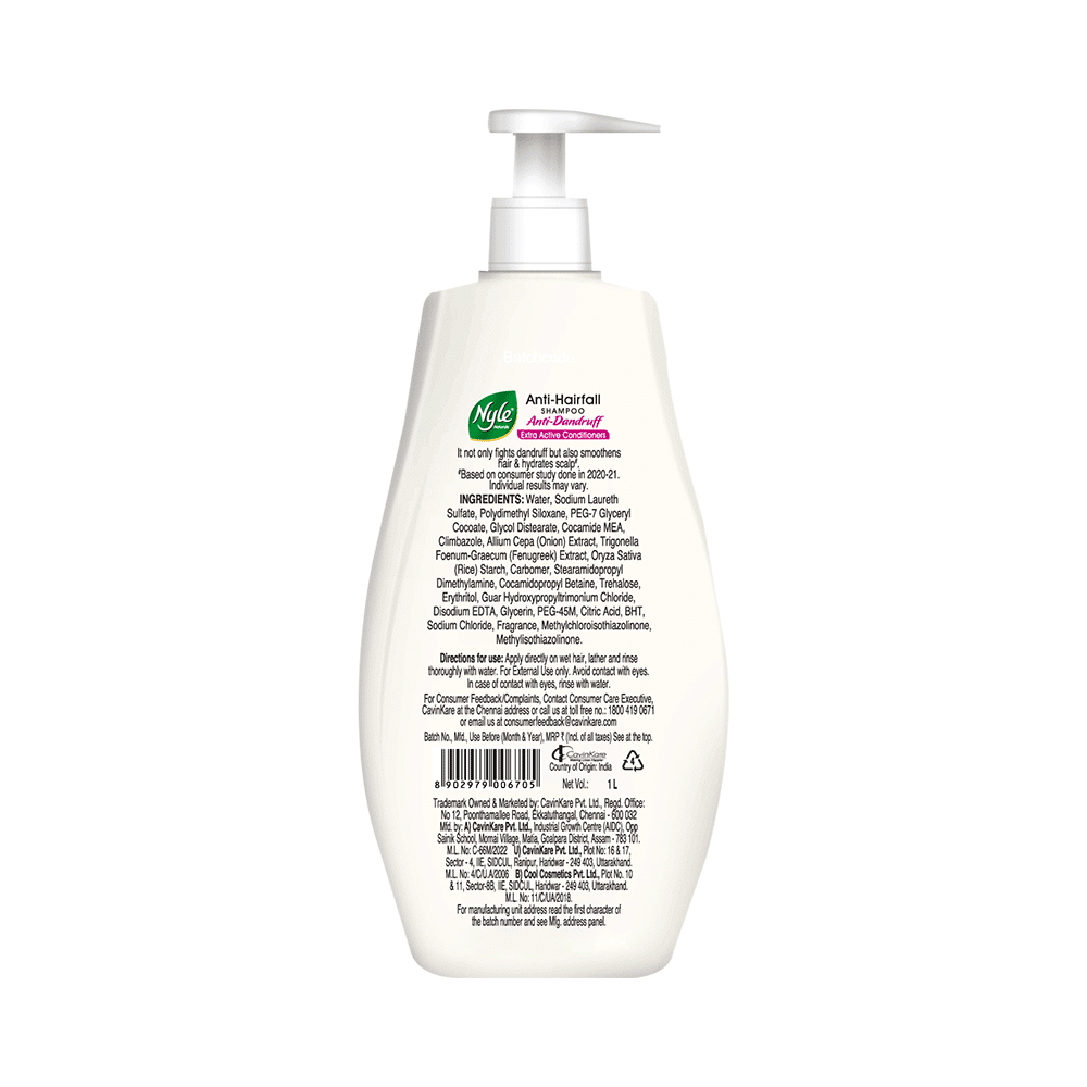 Nyle Natural Anti-Hairfall Shampoo Onion and Methi Anti Dandruff - Image 2