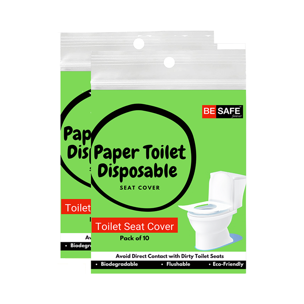 Be Safe Forever Disposable Paper Toilet Seat Cover (10 Each) Green - Image 1