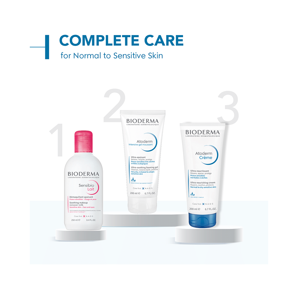Bioderma Atoderm Intensive Moussant Face and Body Gel Wash | Paraben, Alcohol, Steroid, Colour & Fragrance-Free | Derma Care | For Very Dry, Irritated to Atopic Sensitive Skin - Image 8