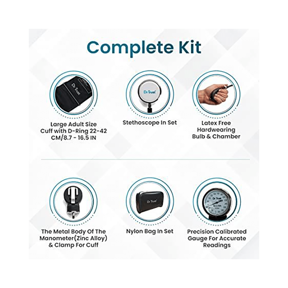 Dr Trust 112 Aneroid BP with Stethoscope - Image 3