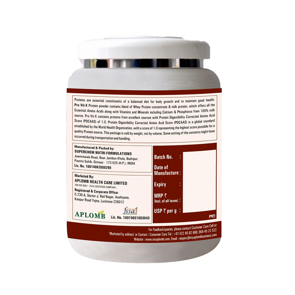 Aplomb Pro Vit-X Whey Protein Powder Chocolate - Image 2