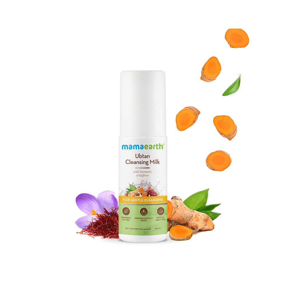 Mamaearth Ubtan Cleansing Milk with Turmeric - Image 2