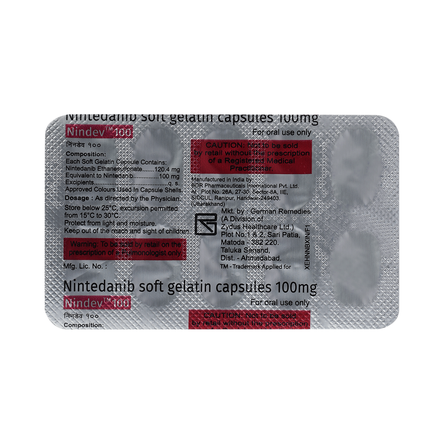 Nindev 100mg Soft Gelatin Capsule - Image 5