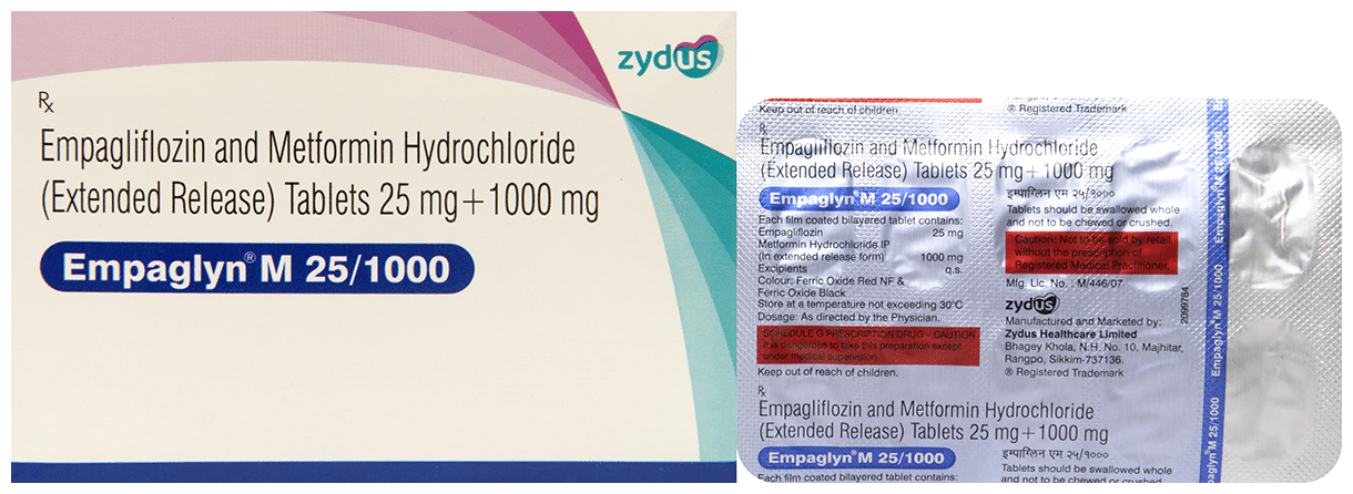 Empaglyn M 25/1000 Tablet ER - Image 2