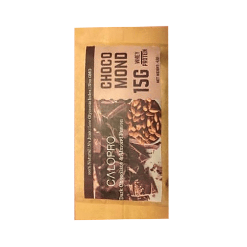 Calopro 15G Isolate Whey Protein Bar Chocomond Dark Chocolate and Almond Fusion
