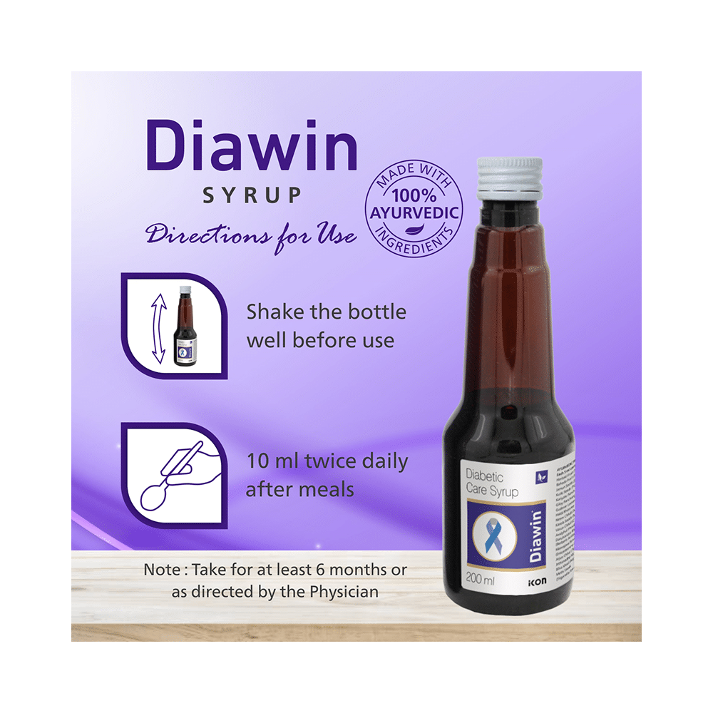 Diawin Diabetes Care Syrup (200ml Each) - Image 8