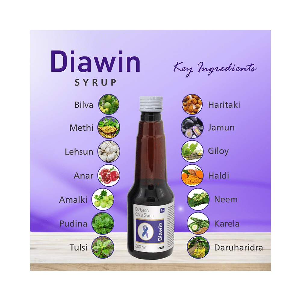 Diawin Diabetes Care Syrup (200ml Each) - Image 5