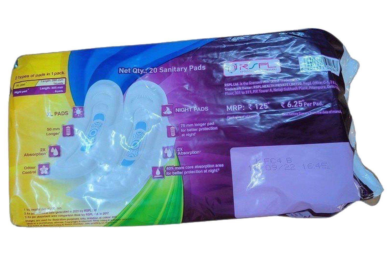 Pro Ease XL Extra Night Sanitary Pads - Image 2