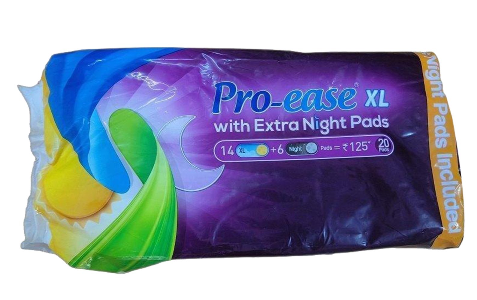 Pro Ease XL Extra Night Sanitary Pads - Image 1
