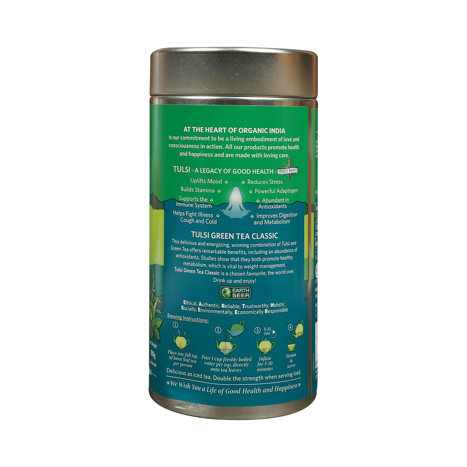 Organic India Tulsi Green Tea - Image 2