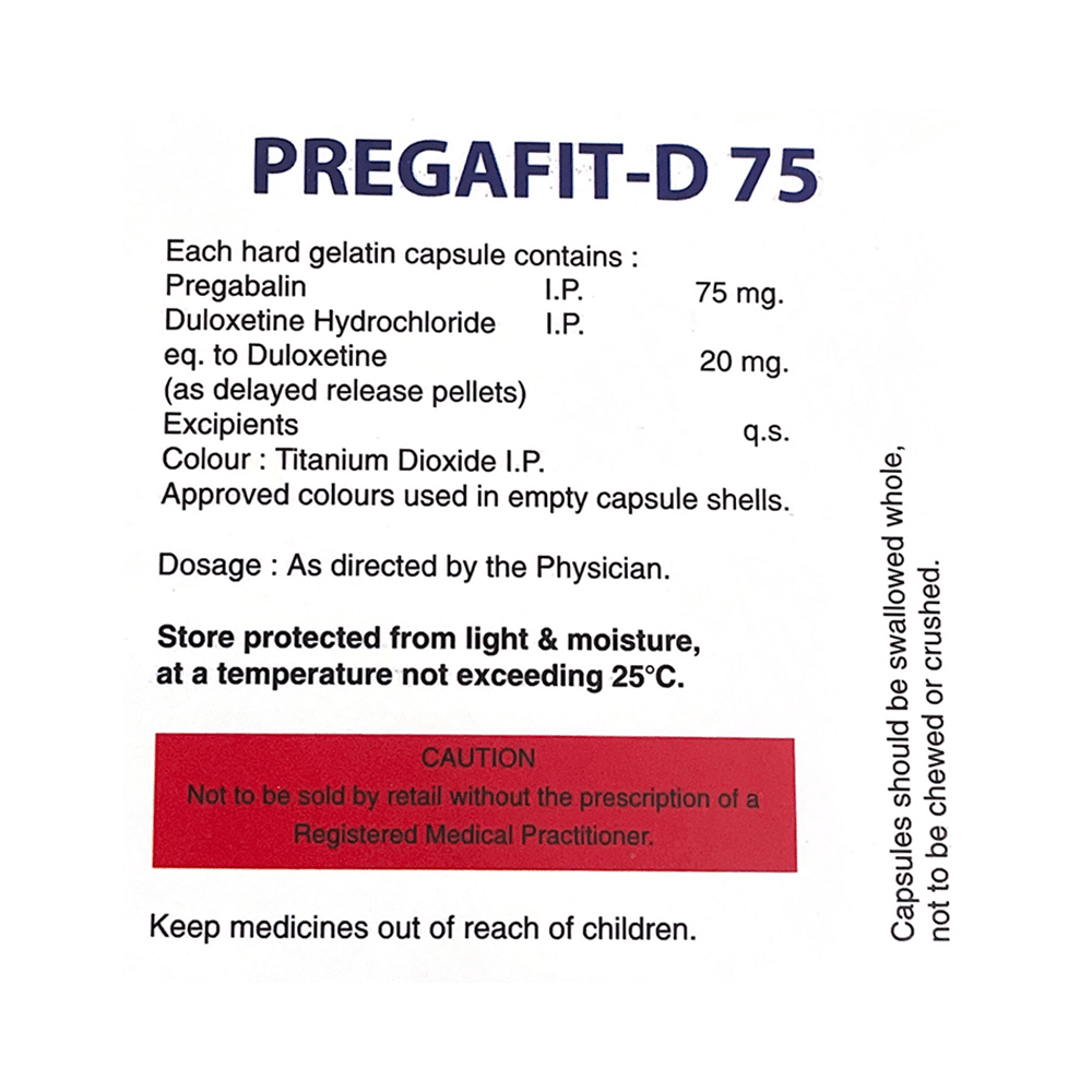Pregafit-D 75 Capsule - Image 2