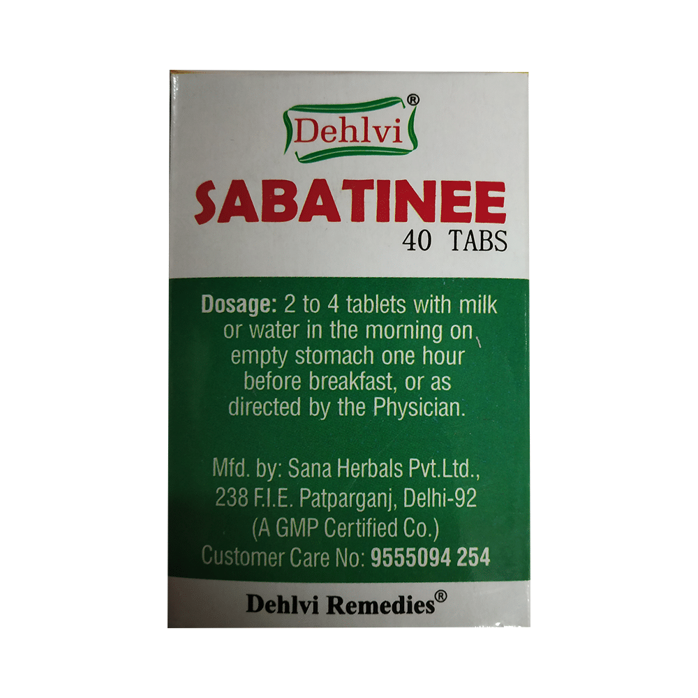 Dehlvi Remedies Sabatinee Tablet - Image 1