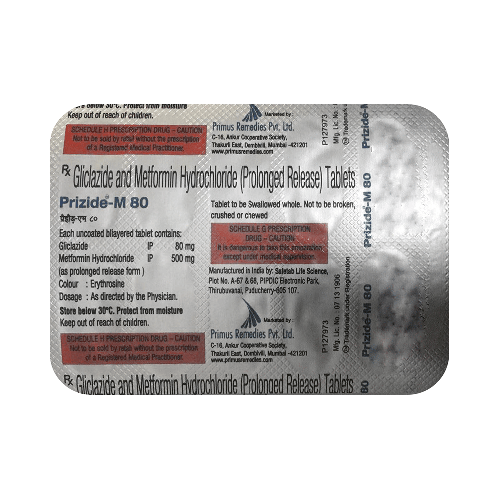 Prizide-M 80 Tablet - Image 3