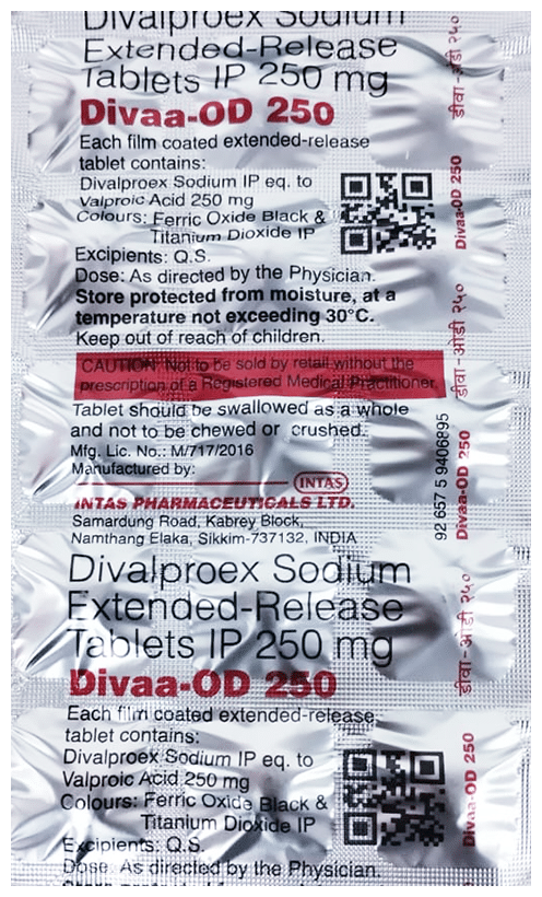 Divaa-OD 250 Tablet  - Image 1