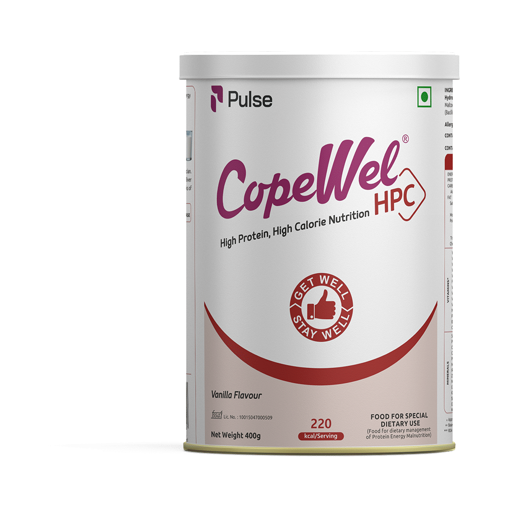 Pulse CopeWel HPC for High Protein & High Calorie Nutrition | Flavour Powder Vanilla