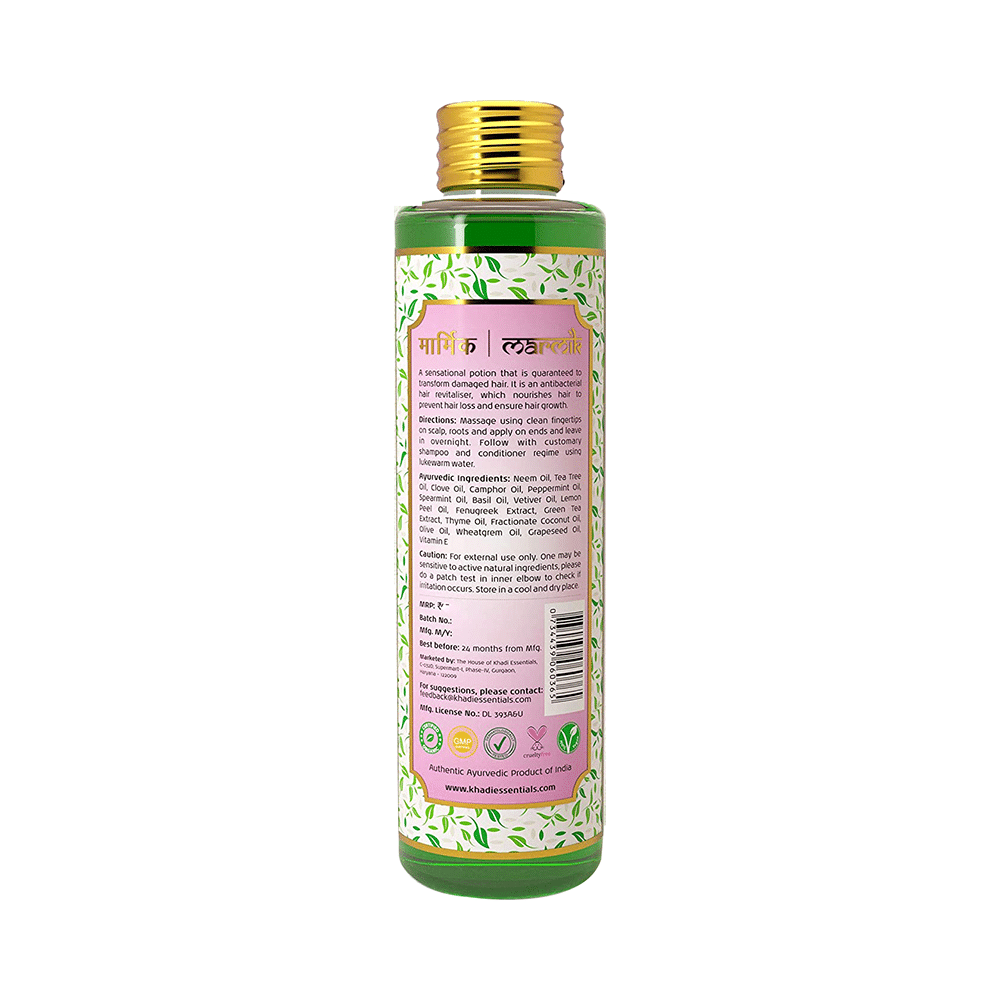 Khadi Essentials Marmik Hair Oil - Image 2