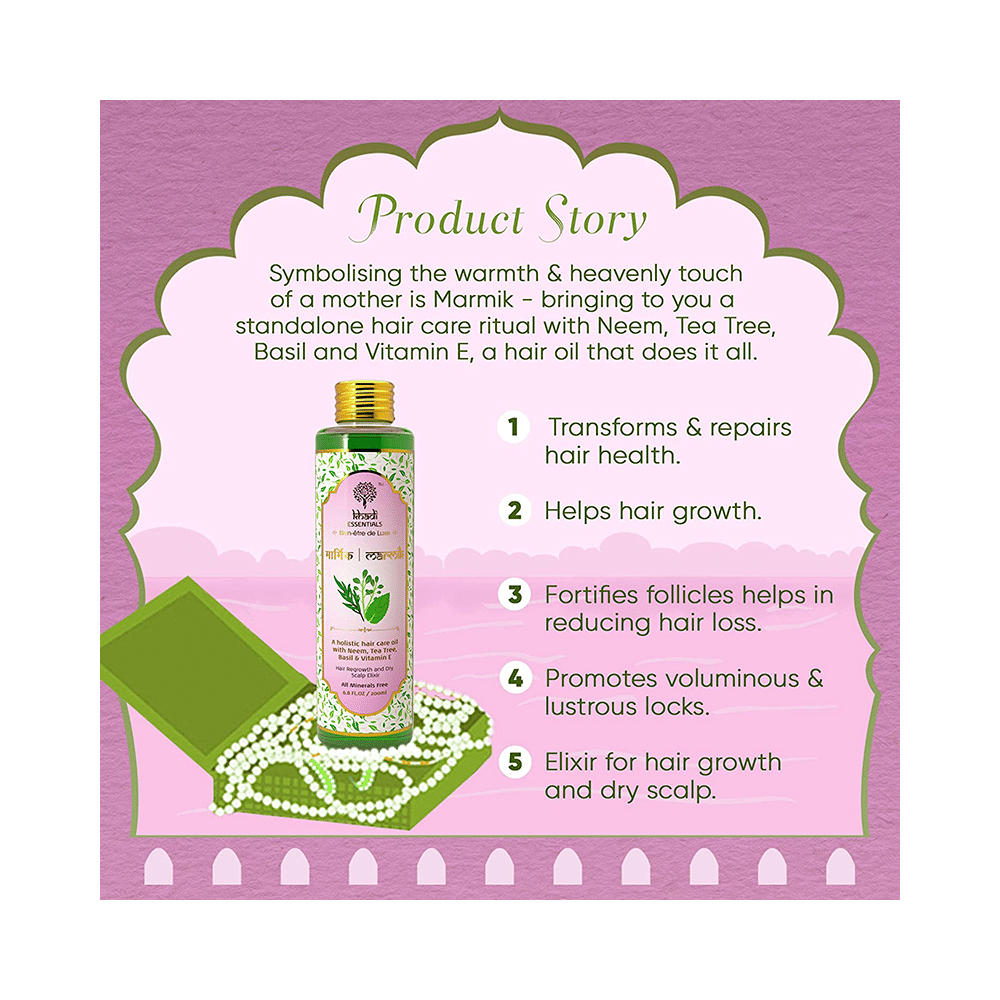 Khadi Essentials Marmik Hair Oil - Image 3