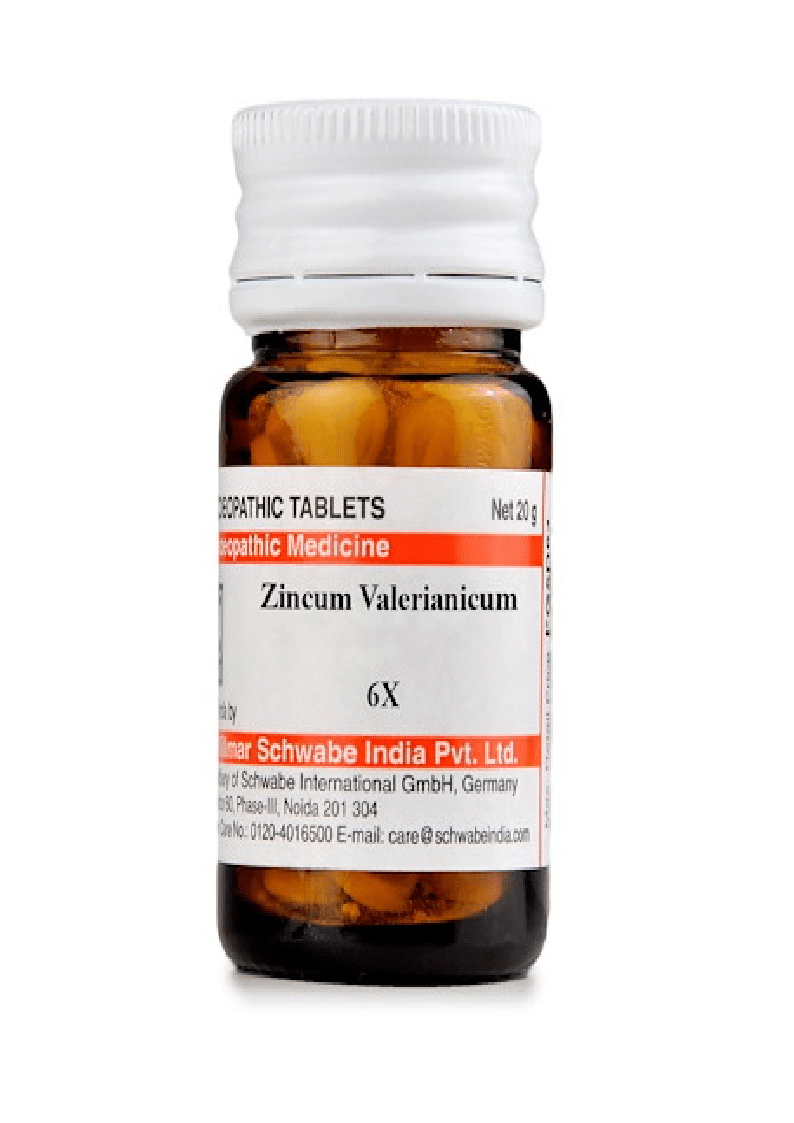 Dr Willmar Schwabe India Zincum Valerianicum Trituration Tablet 6X - Image 1