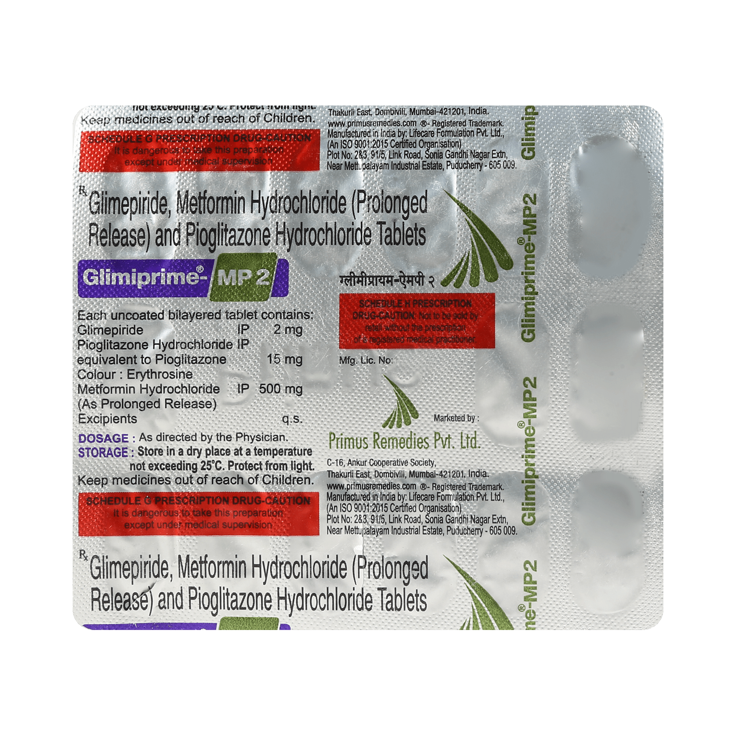 Glimiprime-MP 2 Tablet PR - Image 3