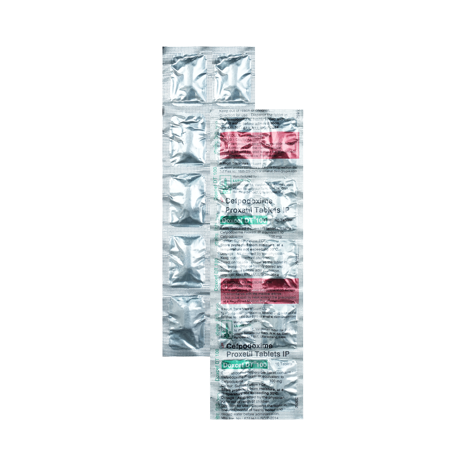 Doxcef 100mg Tablet DT