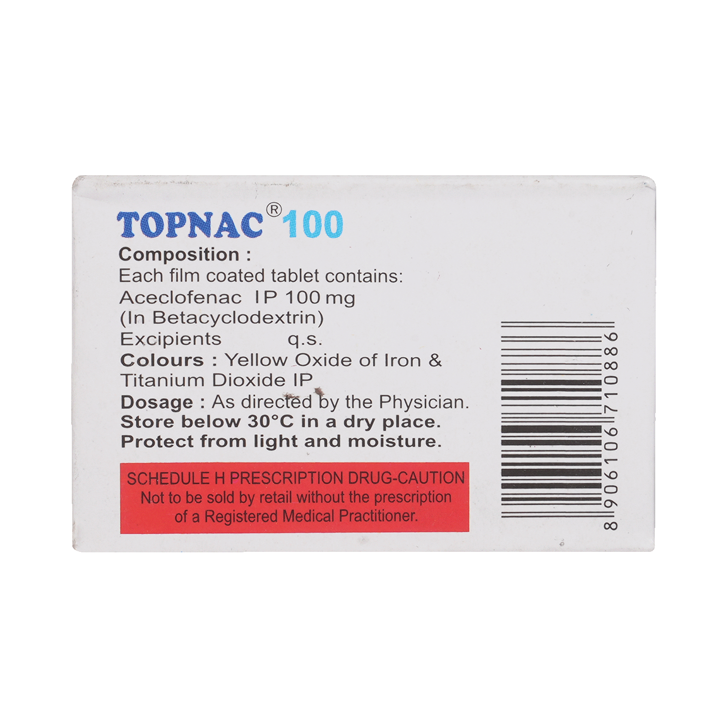 Topnac 100mg Tablet - Image 3