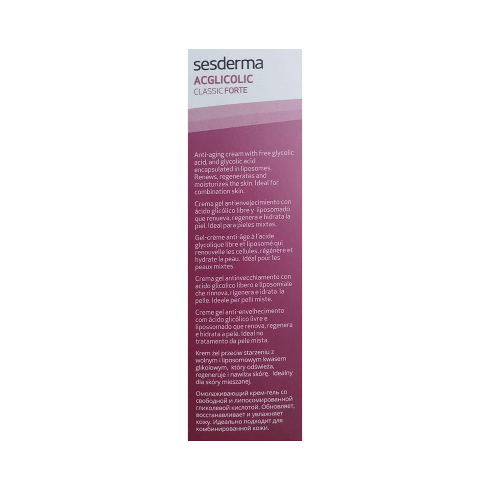 Sesderma Acglicolic Classic Forte Anti-Ageing Gel Cream | For Combination Skin - Image 4