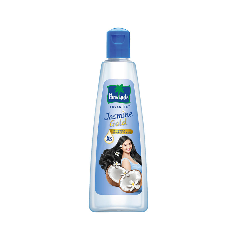 Parachute Advansed Jasmine Gold Hair Oil with 8x Vitamin E | For Strong & Shiny Hair | Non-Sticky - Image 1