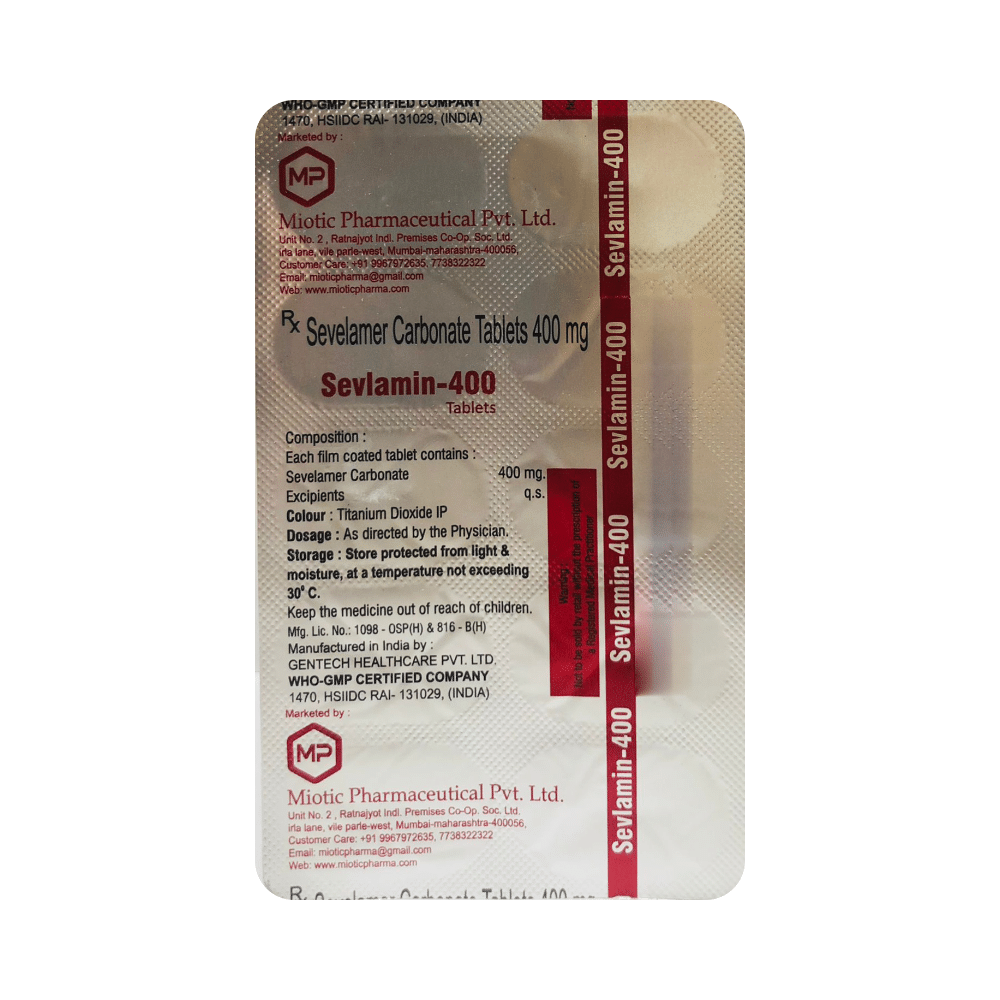 Sevlamin 400 Tablet - Image 3