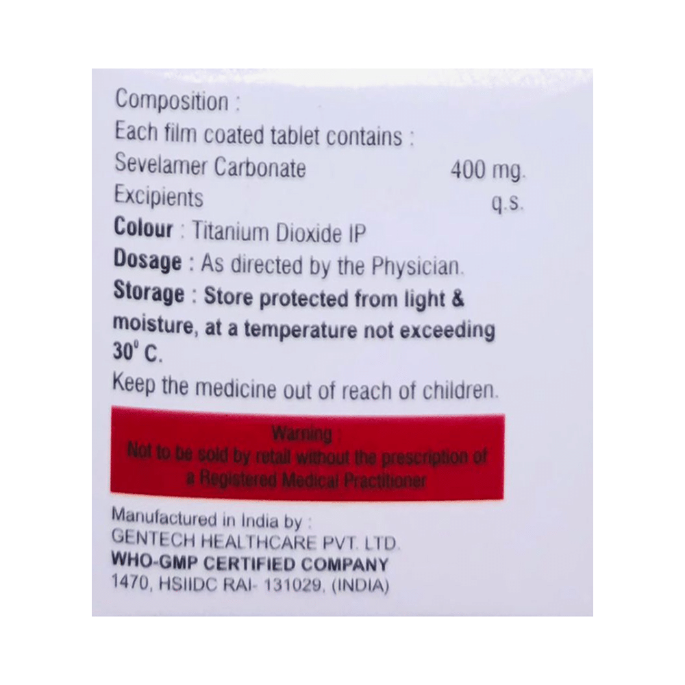 Sevlamin 400 Tablet - Image 2