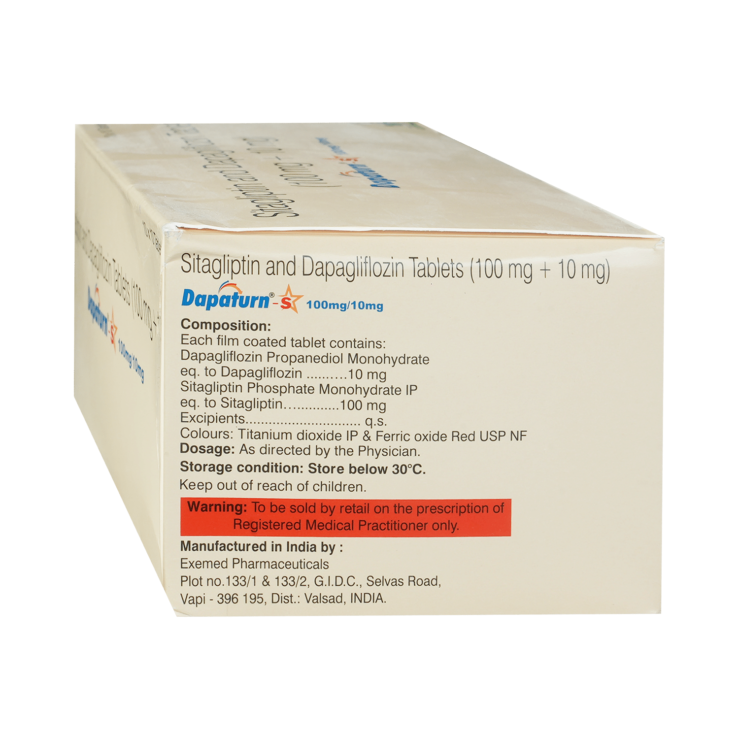 Dapaturn-S 10mg/100mg Tablet - Image 3