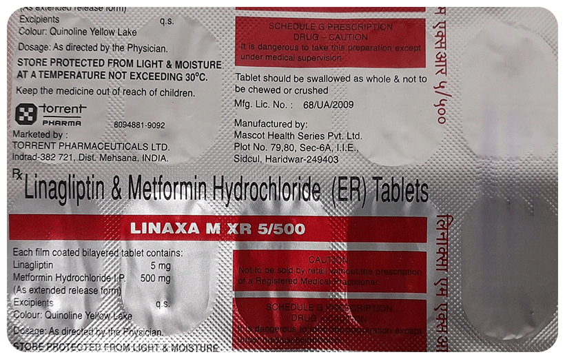 Linaxa M XR 5/500 Tablet - Image 1