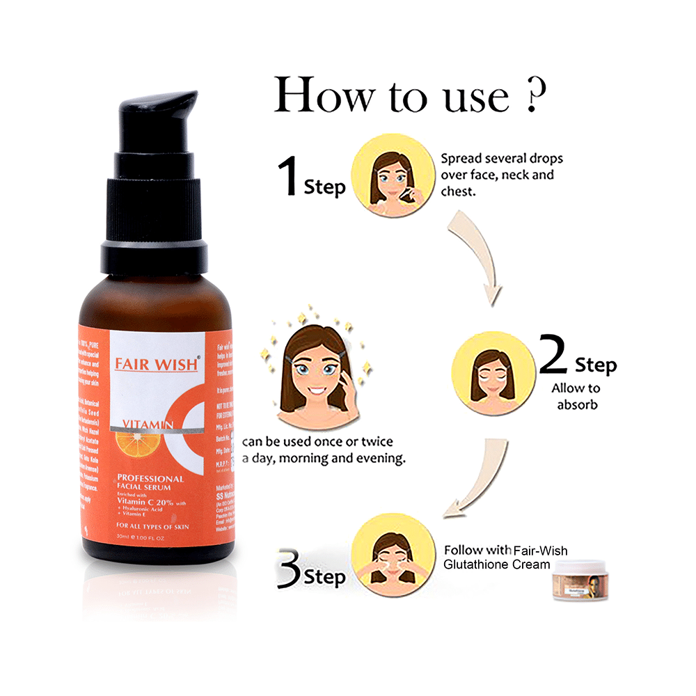 Fair Wish Vitamin C Professional Facial Serum - Image 9