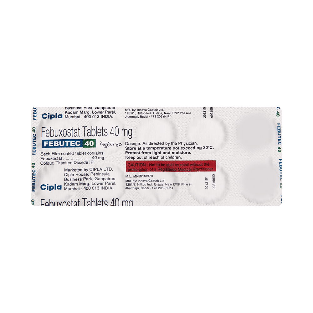 Febutec 40 Tablet - Image 4