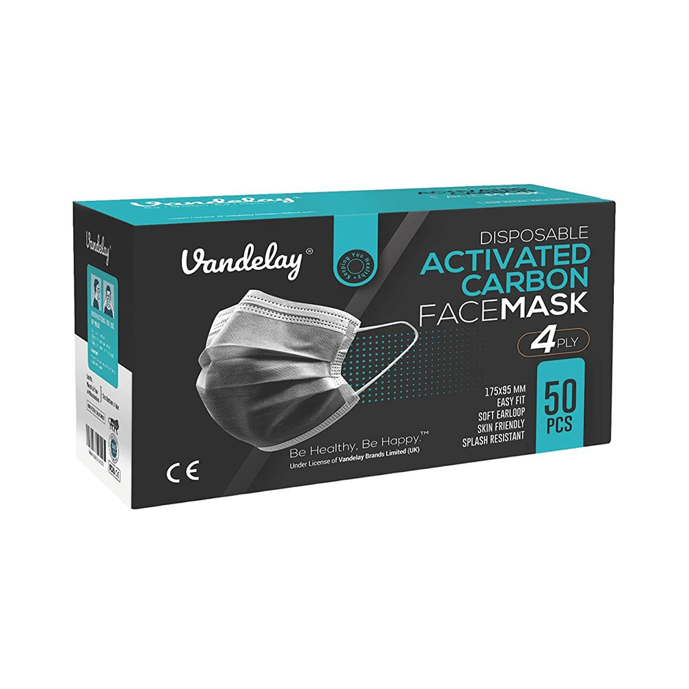 Vandelay 4 Ply Disposable Surgical Face Mask Grey - Image 1