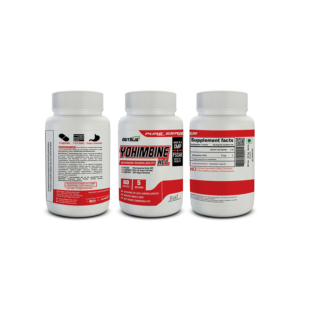 Nutrija Yohimbine HCL 5mg Capsule - Image 4