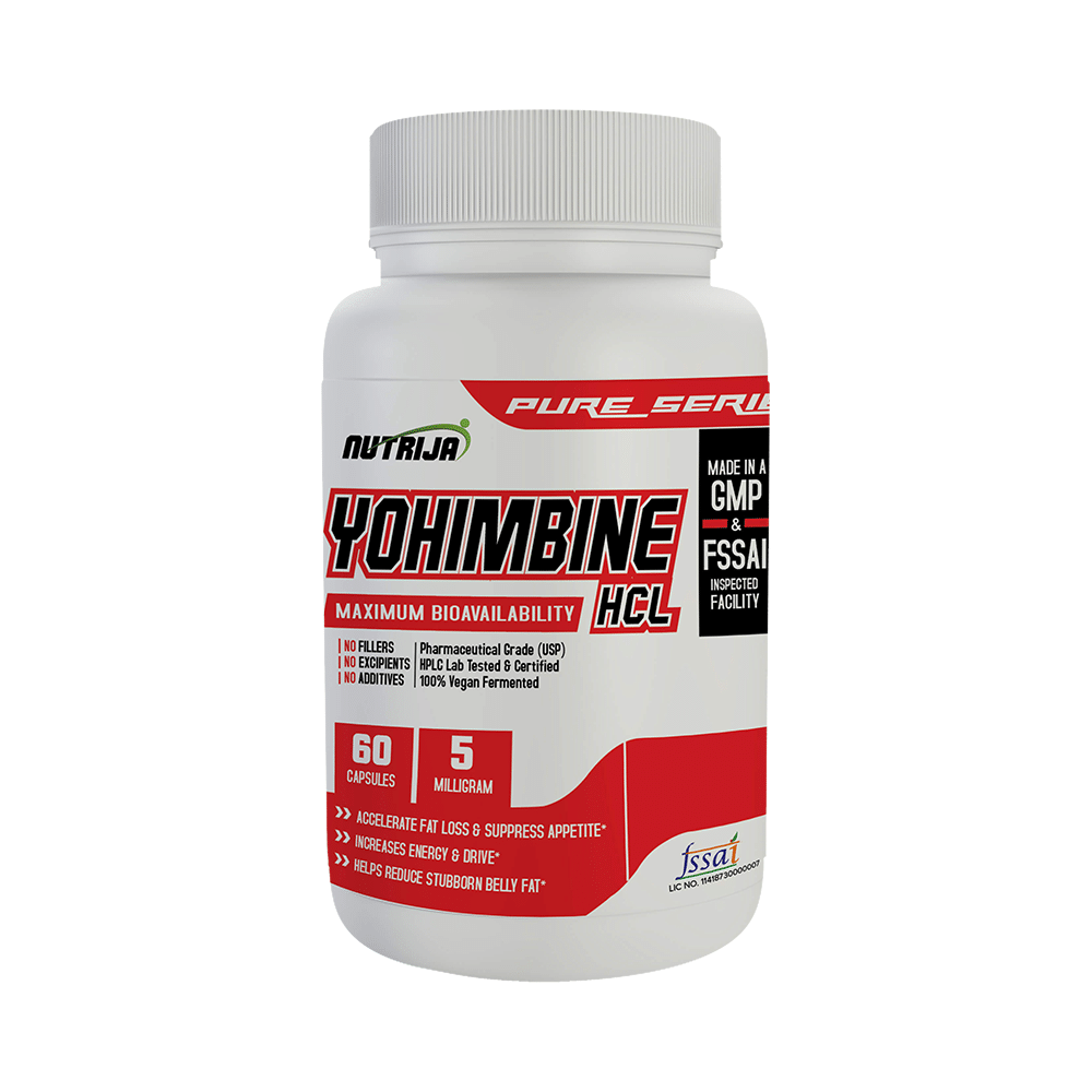 Nutrija Yohimbine HCL 5mg Capsule
